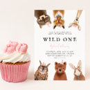 Search for fox 1st birthday invitations Pink