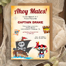 Search for kids pirate birthday invitations Vintage