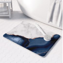 Search for navy blue gold bath mats Marble