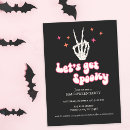Search for retro halloween invitations Skeleton