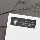 Search for spider return address labels Black and white