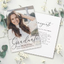 Search for digital graduation announcement cards Typography
