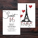Search for eiffel tower sweet 16 invitations France