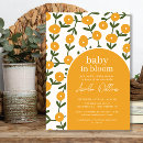 Search for blooming flowers invitations Mother to be