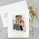 Search for thank you postcards Gold foil