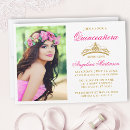 Search for hot pink and gold birthday invitations Elegant