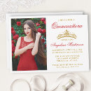 Search for red quinceanera invitations Gold