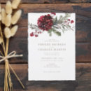 Search for red gold christmas wedding invitations Winter