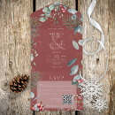 Search for country christmas wedding invitations Eucalyptus