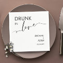 Search for drunk on love napkins Cocktail
