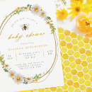 Search for yellow and white baby shower invitations Calligraphy