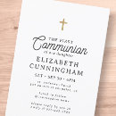 Search for black white first communion invitations Cross