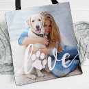 Search for paw print tote bags Dog lover