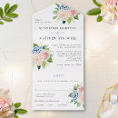 Search for dusty blue and pink wedding invitations Roses