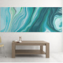 Search for marbled blue waters posters Turquoise