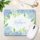 Search for flowers mousepads Blue