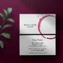 Search for stains business cards Wine