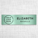 Search for green name tags Employee