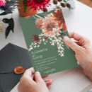 Search for green and orange wedding invitations Fall