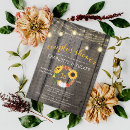 Search for barnwood invitations Sunflowers