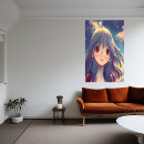 Search for cute anime manga girls posters Cartoon