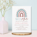 Search for boho girl 1st birthday invitations First