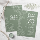 Search for olive green birthday invitations Elegant