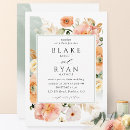 Search for sage green and peach invitations Watercolor floral