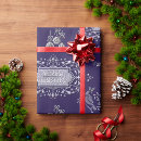 Search for blue and silver wrapping paper Christmas baubles