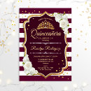 Search for maroon quinceanera invitations 15th birthday
