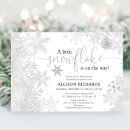 Search for silver white baby shower invitations Gender neutral