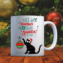 Search for funny cat christmas mugs Pets