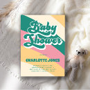 Search for retro baby shower invitations 70s