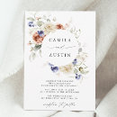 Search for floral circle wedding invitations Elegant