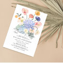 Search for colorful bridal shower invitations Botanical