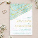 Search for aqua and gold wedding invitations Watercolor