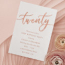 Search for 20th birthday invitations Elegant