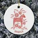 Search for horse christmas tree decorations folk art
