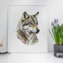 Search for wolf portrait art Animal