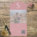 Search for monogram photo invitations Minimal