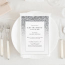 Search for business retirement party invitations Silver