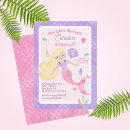 Search for blonde birthday invitations Mermaid