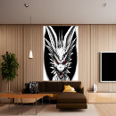 Search for black and white dragon art Digital