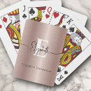 Search for rose gold playing cards Bachelorette party