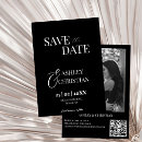 Search for with rsvp wedding save the dates Black and white