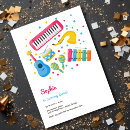 Search for kids musical instruments invitations Sing