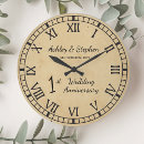 Search for 1st anniversary clocks Roman numerals