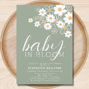 Search for nature baby shower invitations Baby in bloom