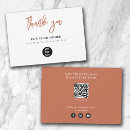Search for social media thank you cards Qr code