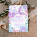 Search for baby mermaid invitations Rainbow coral ocean creatures